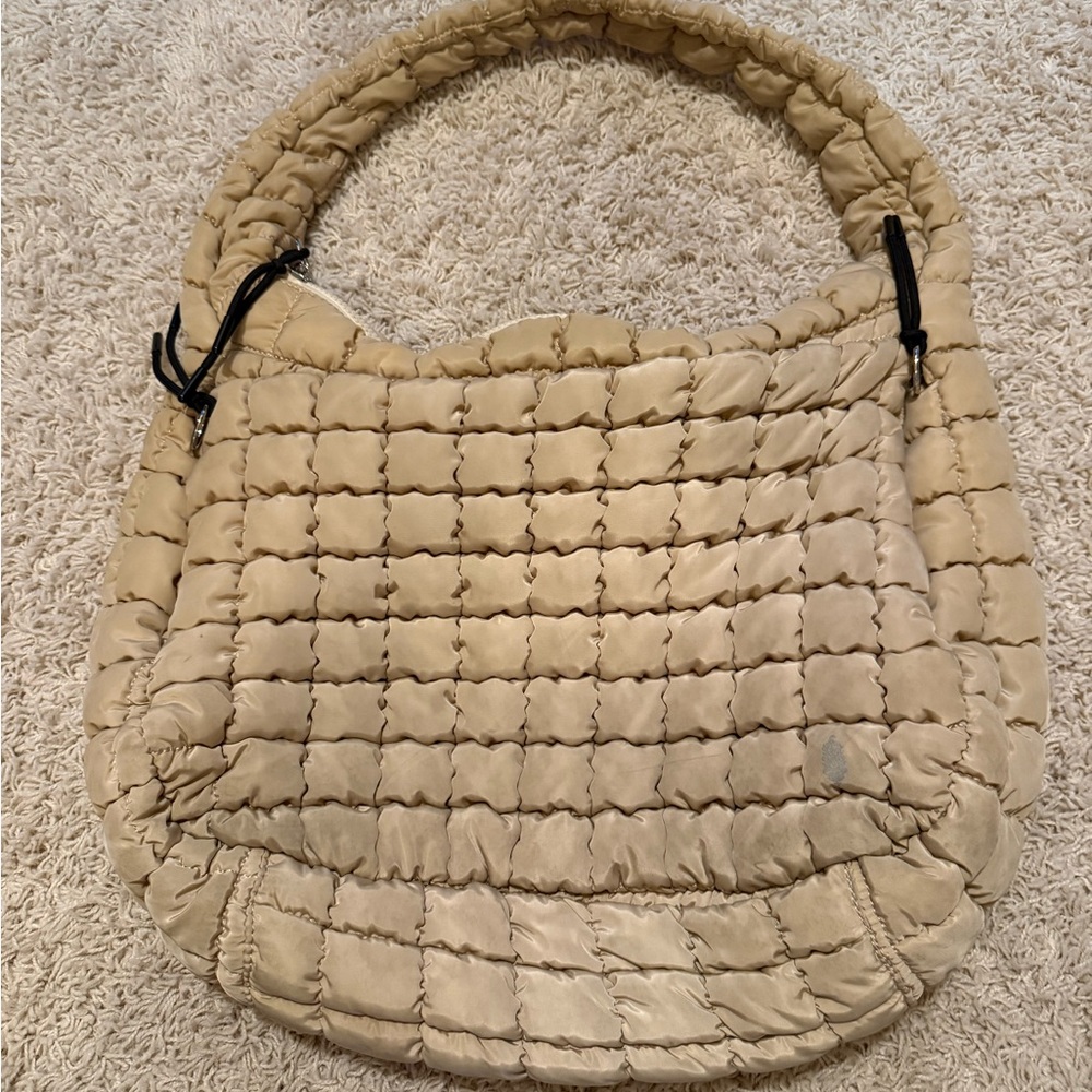 Free People Movement Cream Quilted Women's Bag